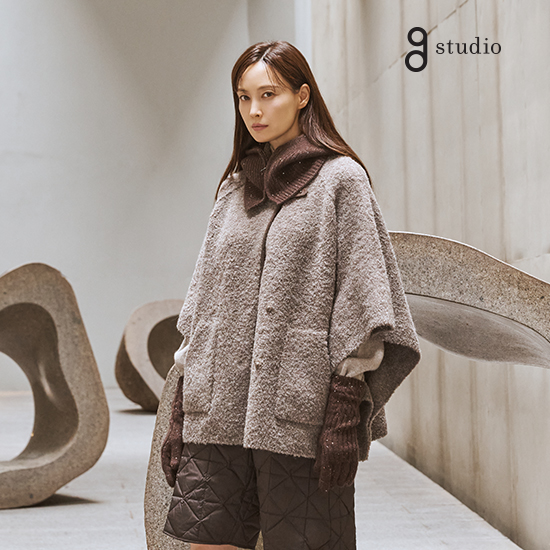 25FW 알파카 울블렌드 니트케이프 3
