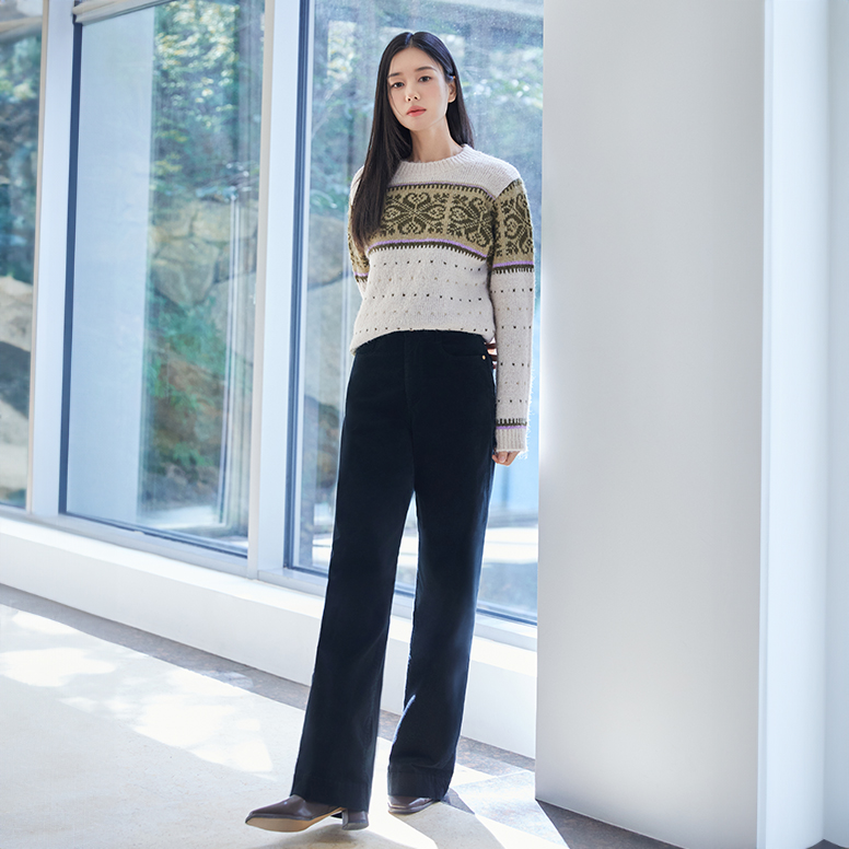 [최초가79,000원]25FW 마스터핏 리브렉스벨벳 기모데님+벨트 3