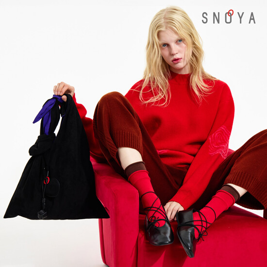[SNOYA]스노야  25FW FAUX 스웨이드 숄더백+곱창밴드+키링 4