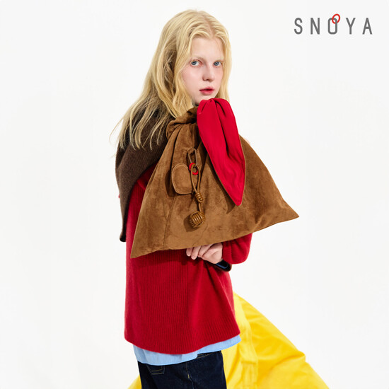 [SNOYA]스노야  25FW FAUX 스웨이드 숄더백+곱창밴드+키링 2
