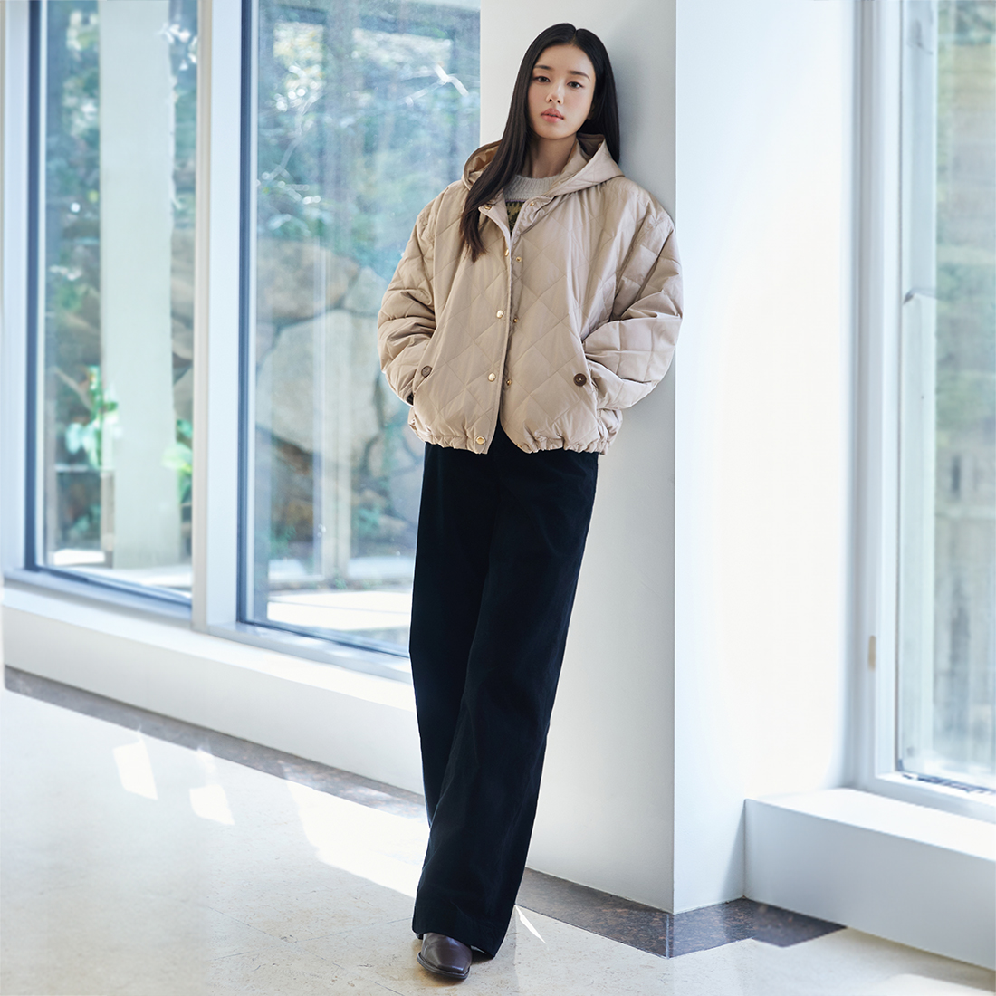 [최초가79,000원]25FW 마스터핏 리브렉스벨벳 기모데님+벨트 4