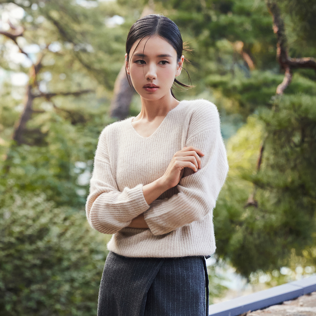 [최초가99000]셀렙샵 에디션 25FW 헤어리 폭스울 니트 2