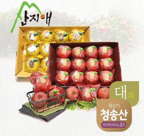 산지애 미시마 사과 3kg + 시나노골드 사과 3kg