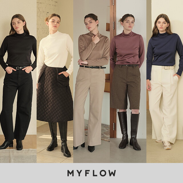 ○마이플로우 25FW 여성 기모 모크넥 5종