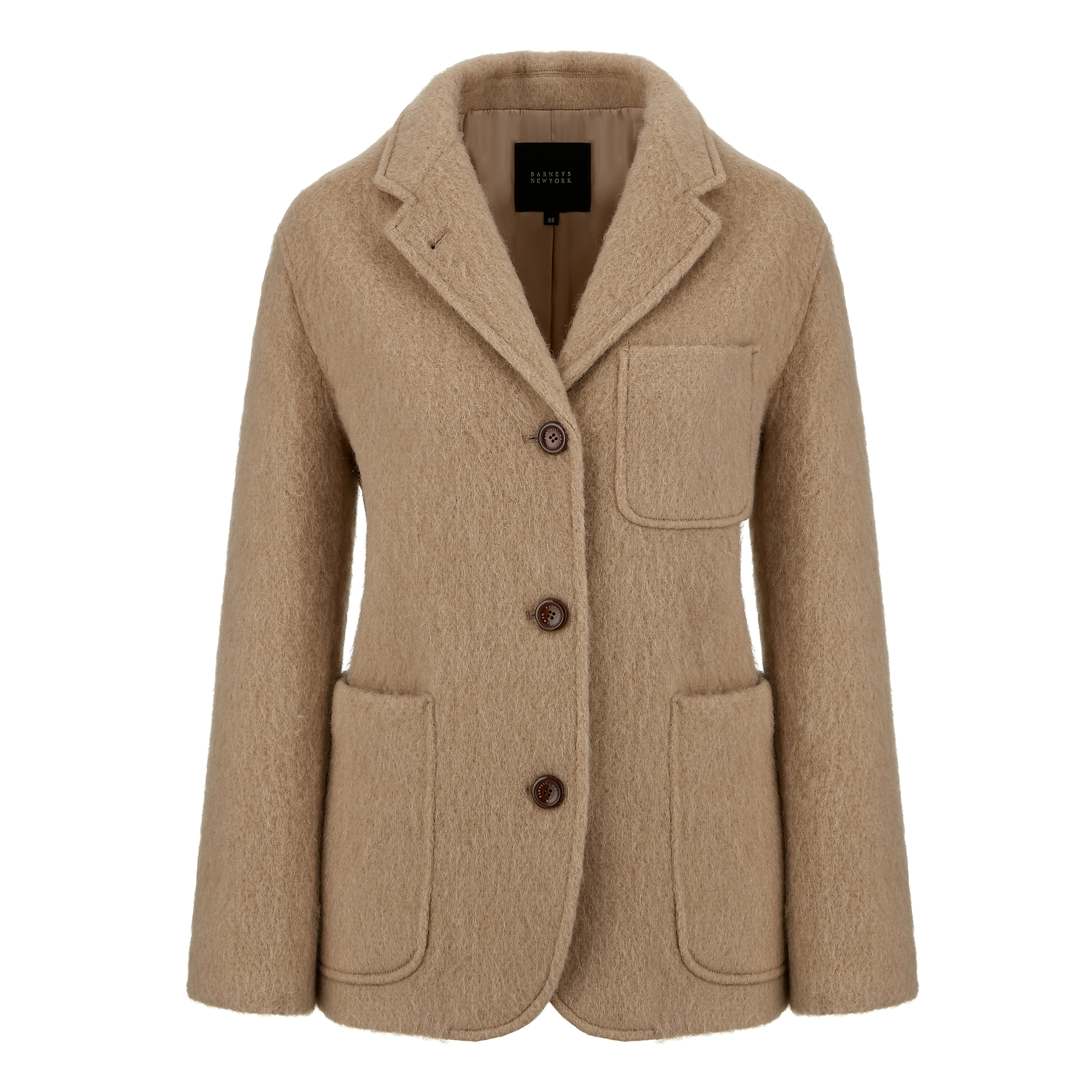 [최초가 259,000원]25FW 카니 헤어리 알파카 하프코트 4