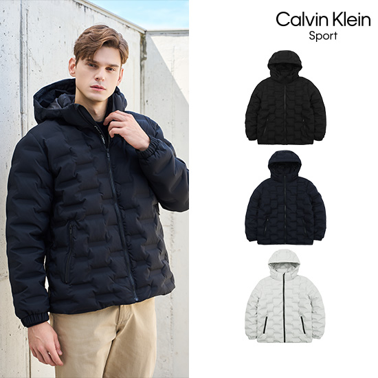 [Calvin Klein Sport] 캘빈클라인 25FW SOMA-SOM 심리스 패딩 자켓 남성
