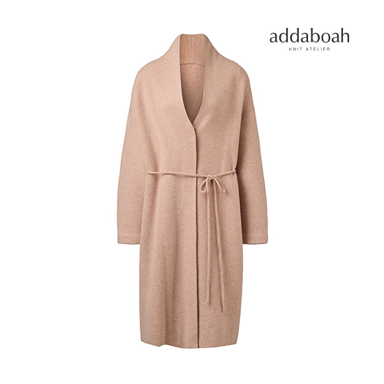 [최초가 179,000원] 25FW 라쿤울 블렌디드 이중직 벨티드 니트맥시코트 3