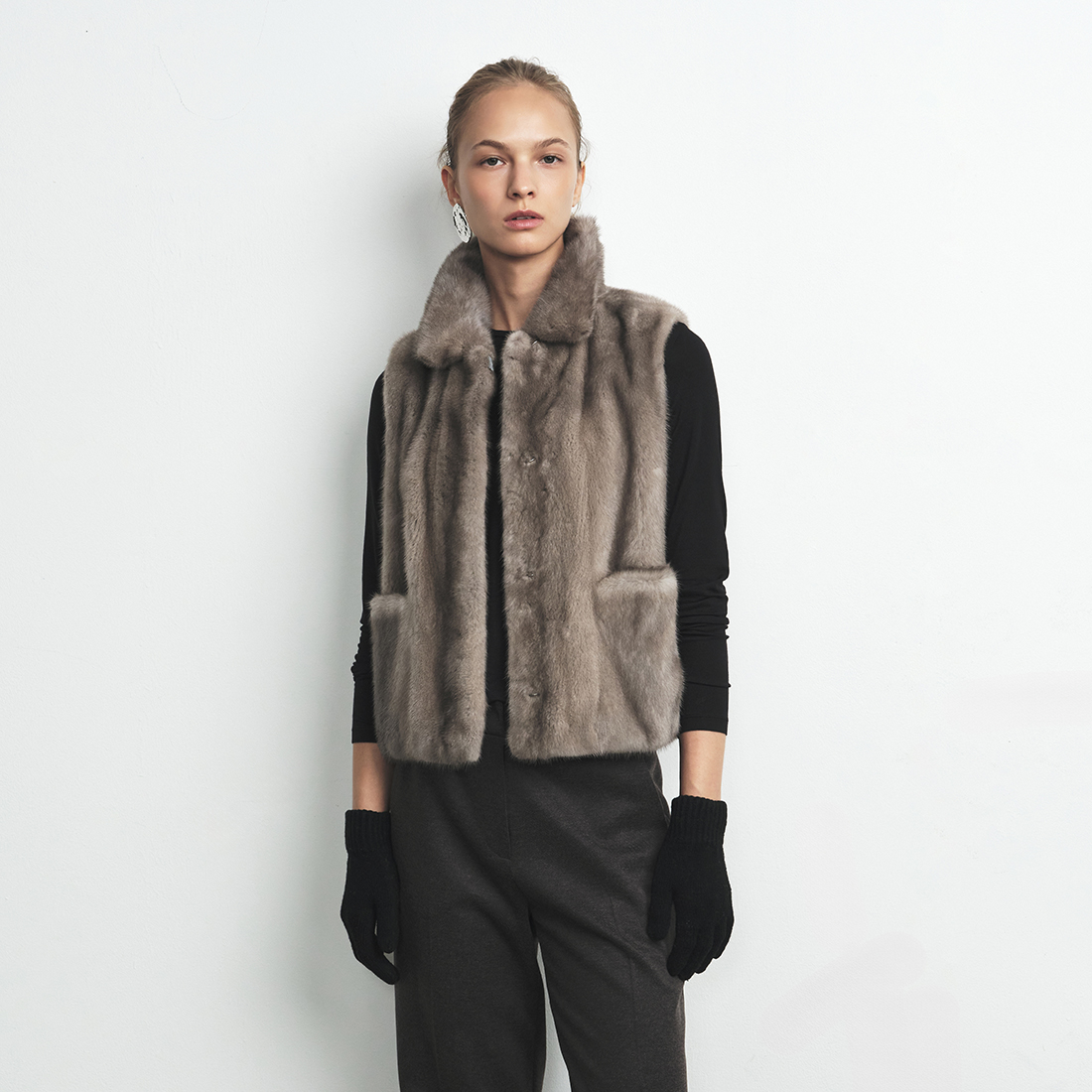25FW 휘메일 풀스킨 밍크 베스트 4