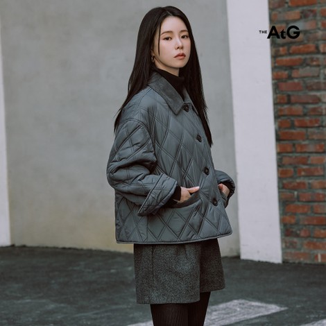 코듀 카라 퀼팅 패딩 2