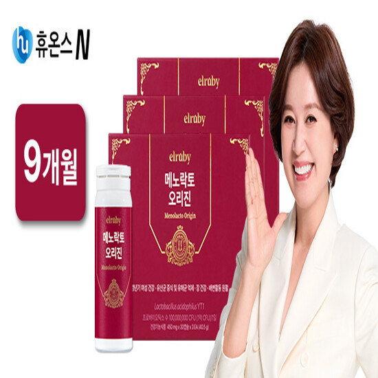 [최신상][9개월]갱년기 유산균 YT1 메노락토 오리진 (450mgX30캡슐X3통) X3박스