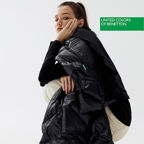 [베네통] BENETTON 하이브리드 롱 다운 숄 4