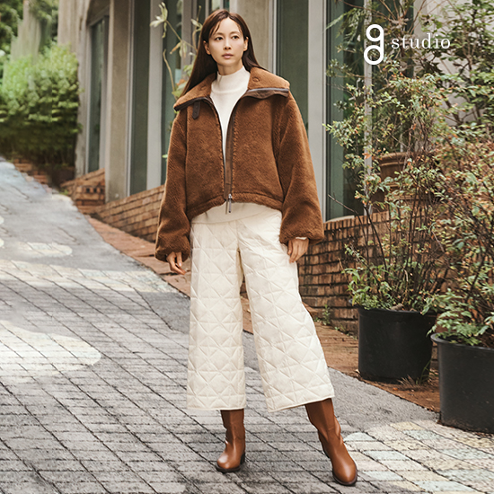 [최초가 129,000원] 25FW 지 위켄드 헝가리구스다운 큐롯팬츠 [아이보리, 카키 ONLY]