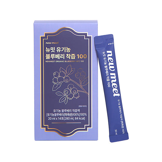 뉴밋 유기농 블루베리 NFC 착즙 100% 1박스