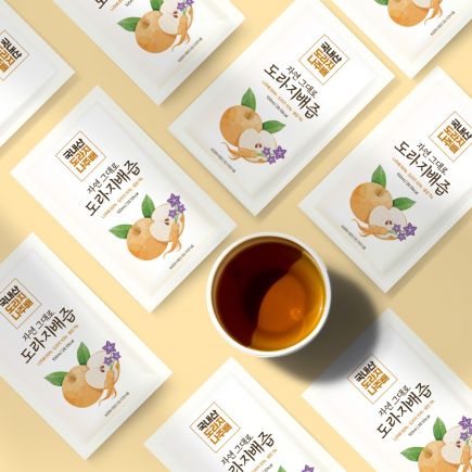 자연그대로 도라지배즙 4박스(박스 당 100ml×30포) 2