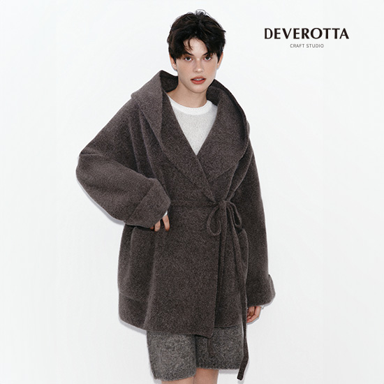 25FW 폭스울블렌디드 볼륨 후드코트 2
