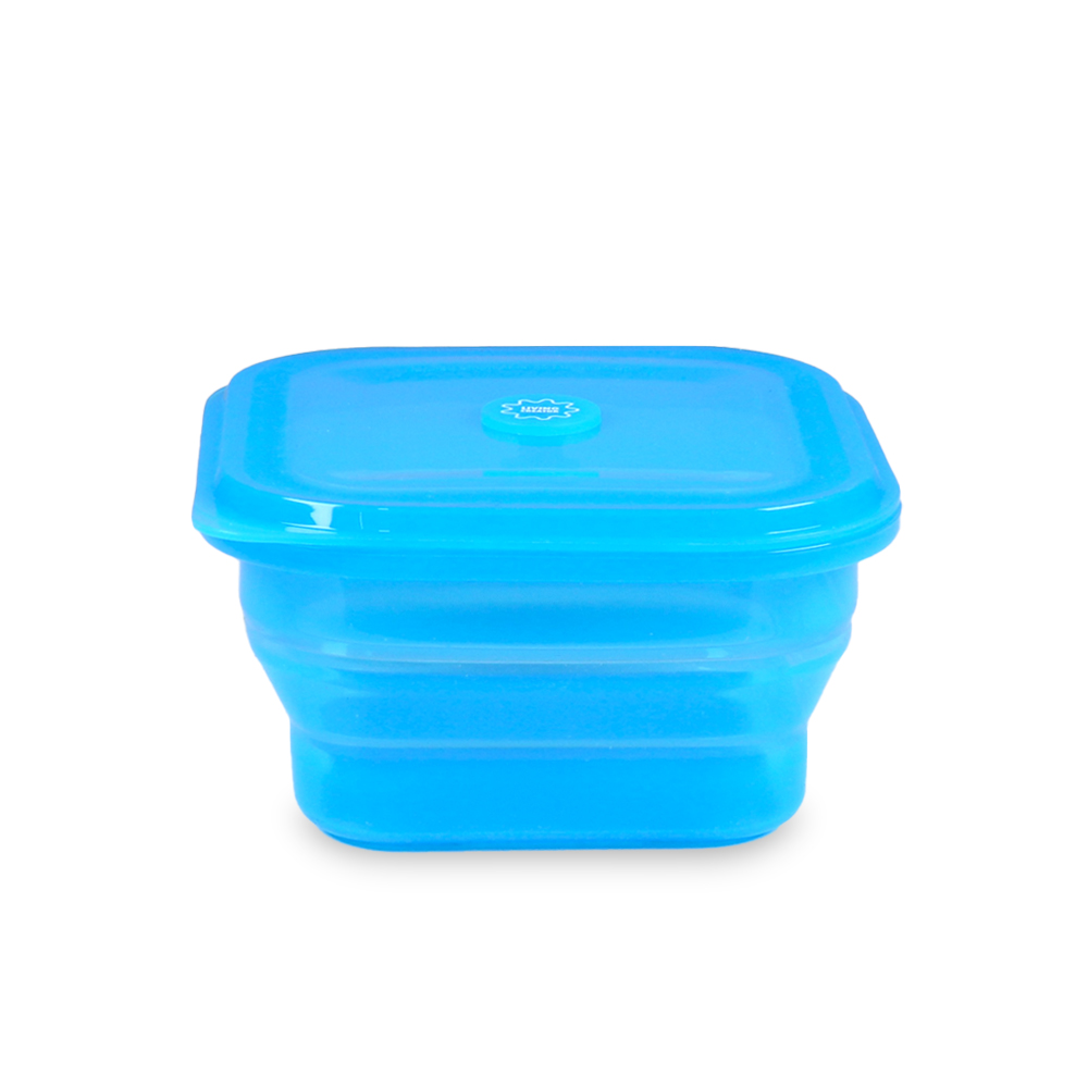 접이식 실리콘 용기 푸쉬락 600ml (12colors) 전자레인지 냉동밥 보관