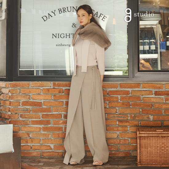 25FW 울혼방 스커트 팬츠
