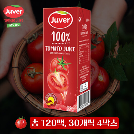 [방송에서만 구매가능]후버 NFC 스페인산 토마토주스 200ml x 120팩 2