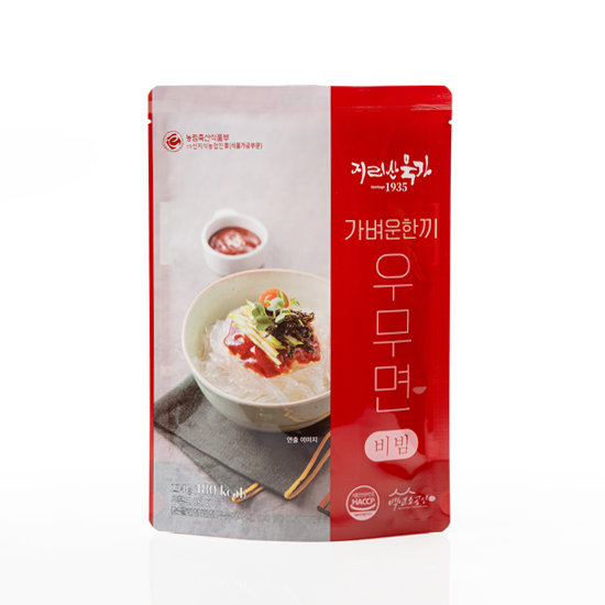 지리산묵가 가벼운한끼 우무면 2종 총8팩 비빔4팩 소바4팩 3