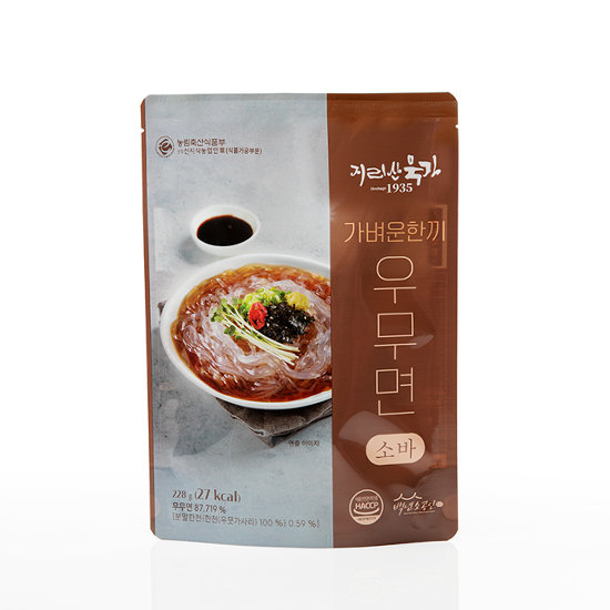 지리산묵가 가벼운한끼 우무면 2종 총8팩 비빔4팩 소바4팩 2