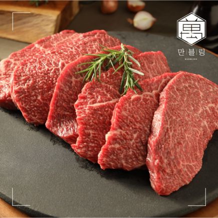 [eTV]만블링 한우 1++ 스테이크 150g X 5팩					