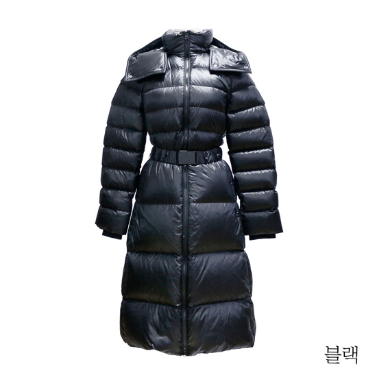 버버리 후드 푸퍼 롱 다운 패딩 4