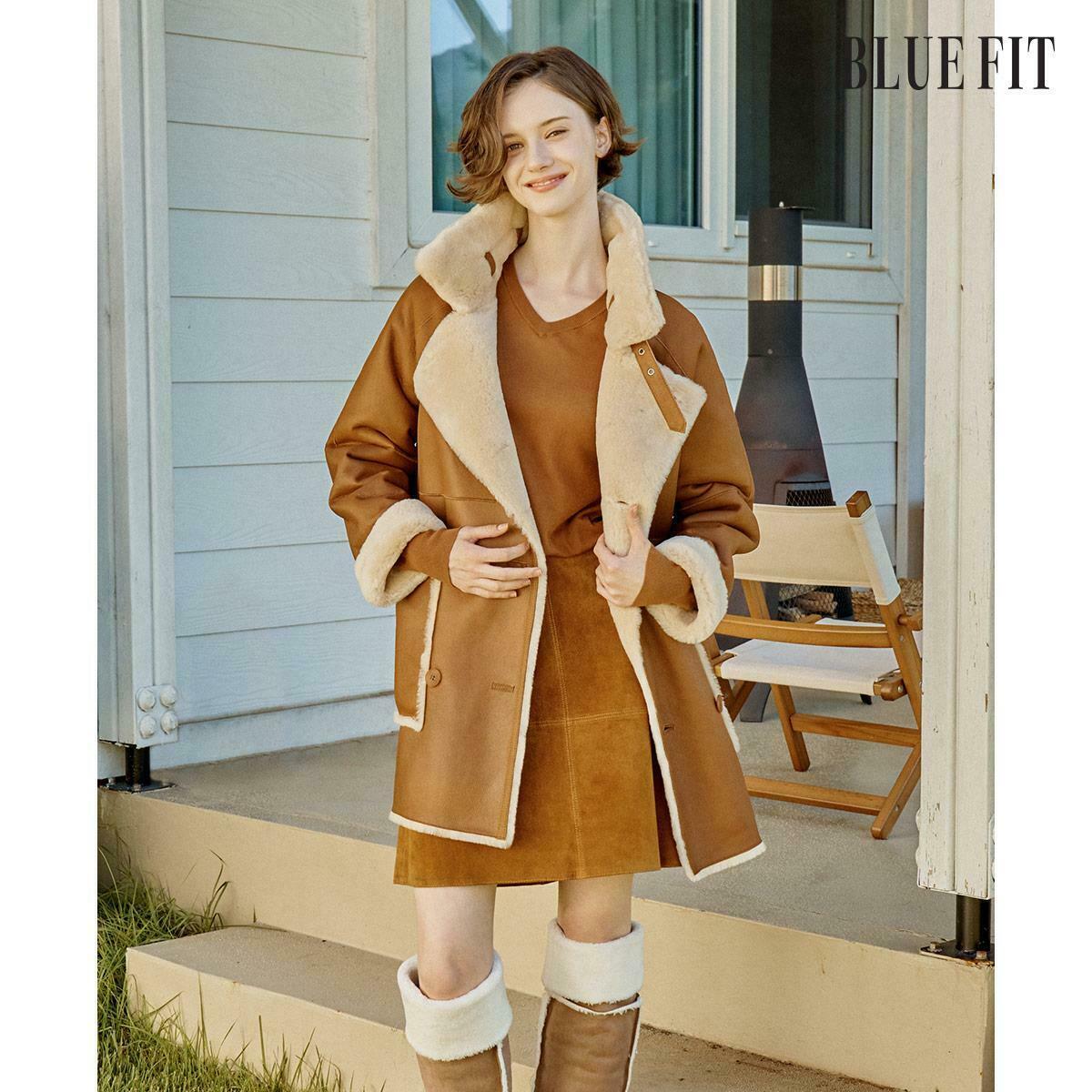 [삼성카드5%할인][론칭가 129만원→30만원↓] 블루핏X로보 스페인 라도마 하프 무스탕(리버시블)
