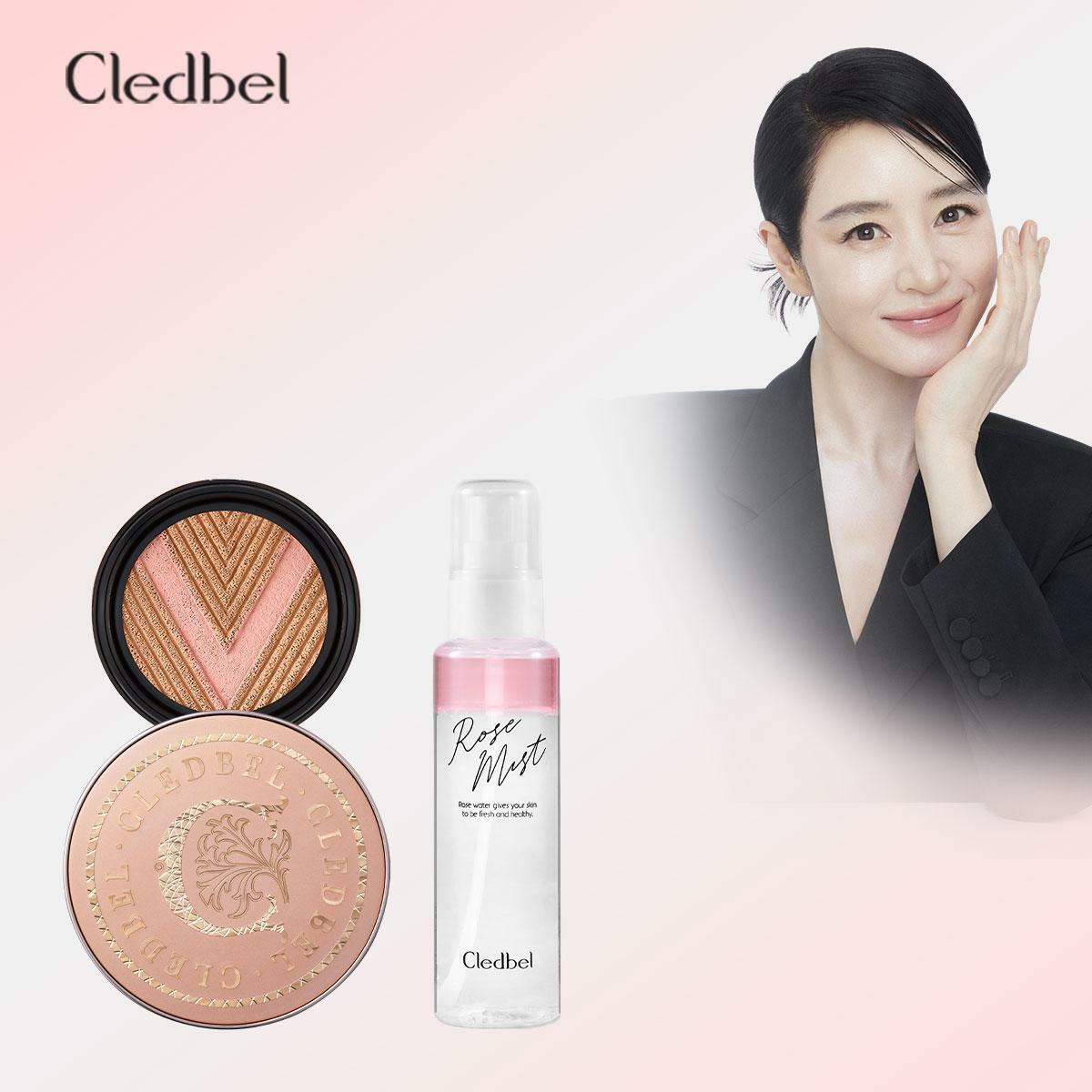 끌레드벨 글로우 파워 리프트 V쿠션 (본품+리필+로즈미스트 패키지) 