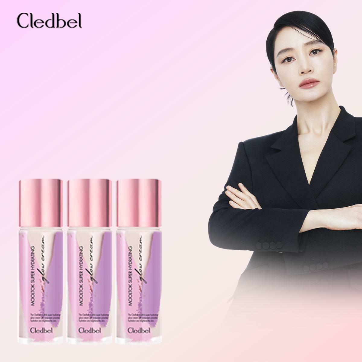 [삼성카드5%할인]끌레드벨 최신상 물톡 슈퍼 하이드레이팅 글로우 크림 3개 패키지 