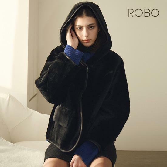 [삼성카드5%할인][ROBO] 로보 25FW 리버시블 후드 숏 무스탕 3