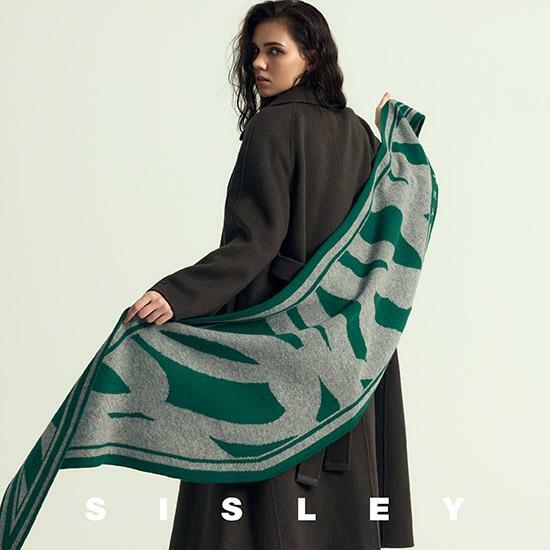 [삼성카드5%할인][새해초특가]SISLEY 시슬리 울캐시미어 니트머플러 2SET(머플러,가죽벨트) 3