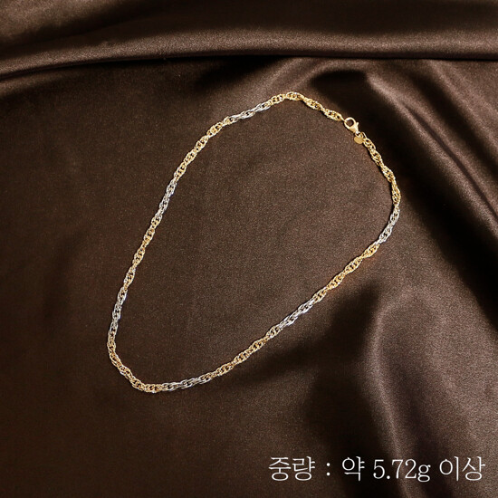 골든클레프 18K 투톤 싱가폴 목걸이 3