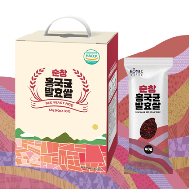 [한국미생물] 순창 홍국균발효쌀 30포+순창 유산균쌀 30포 2