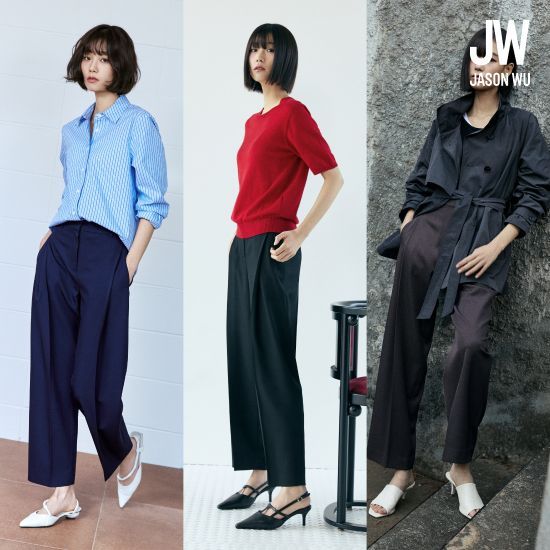 제이슨우 26SS NEW Rowen 라이트 크롭 라운드 턱팬츠 (4 COLORS) [런칭 가격 69,900원] 4