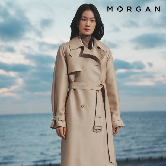 모르간 26SS 울실크 트렌치코트+실크스카프 [런칭 가격 599,900원] 2