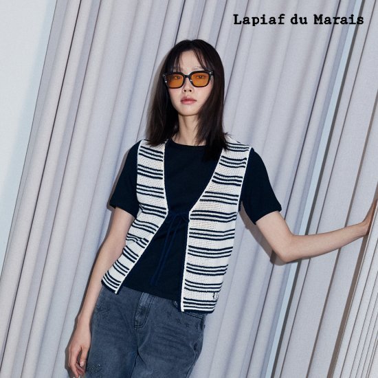 라삐아프 26SS 타이 포인트 뜨개 베스트 1종 [런칭 가격 69,900원] 4