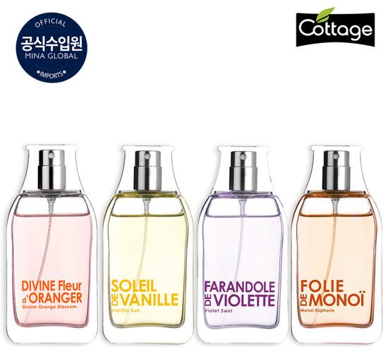 [코티지] 코티지 오드뚜왈렛 향수 4종 SET (오랑쥐 모노이 바닐 비올레뜨)