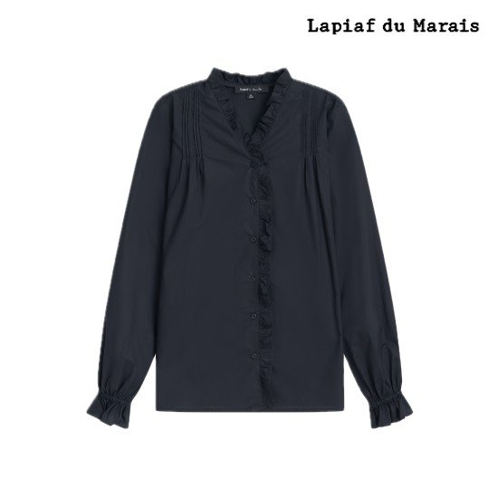 [수량 비상]라삐아프 26SS 프릴 코튼 블라우스 1종 [런칭 가격 59,900원] 4