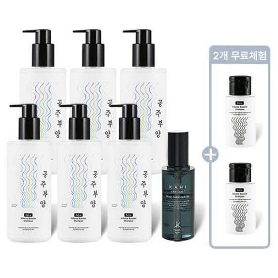 [가히] 공주부양 볼륨부스터 샴푸 매니아_500mlx6+50mlx2 + 헤어오일 1개