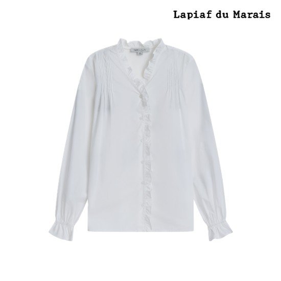 [수량 비상]라삐아프 26SS 프릴 코튼 블라우스 1종 [런칭 가격 59,900원] 3