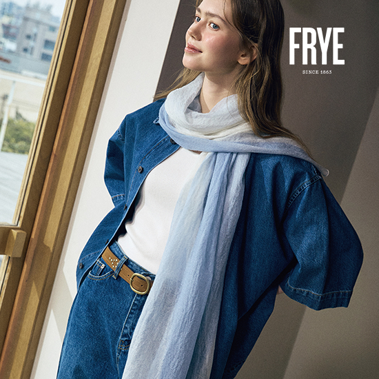[FRYE]이태리 레더 스터드 벨트 3