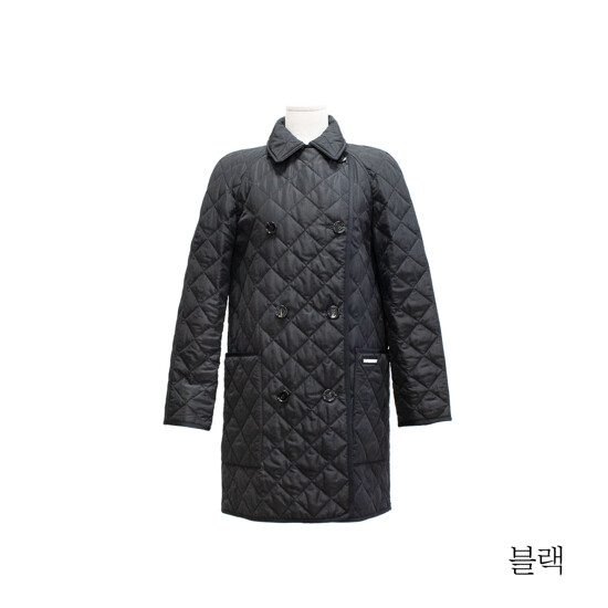 버버리 더블 브레스트 퀼팅코트 2