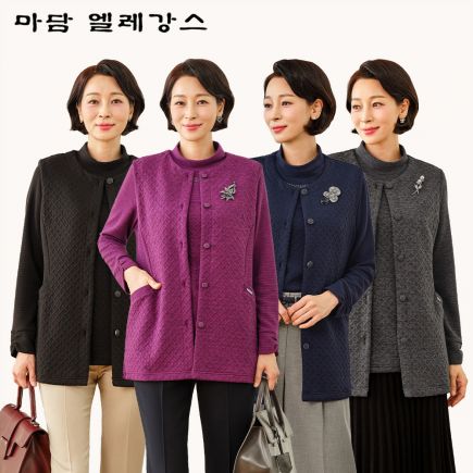 [마담엘레강스] 미아 베스트+ 블라우스 세트