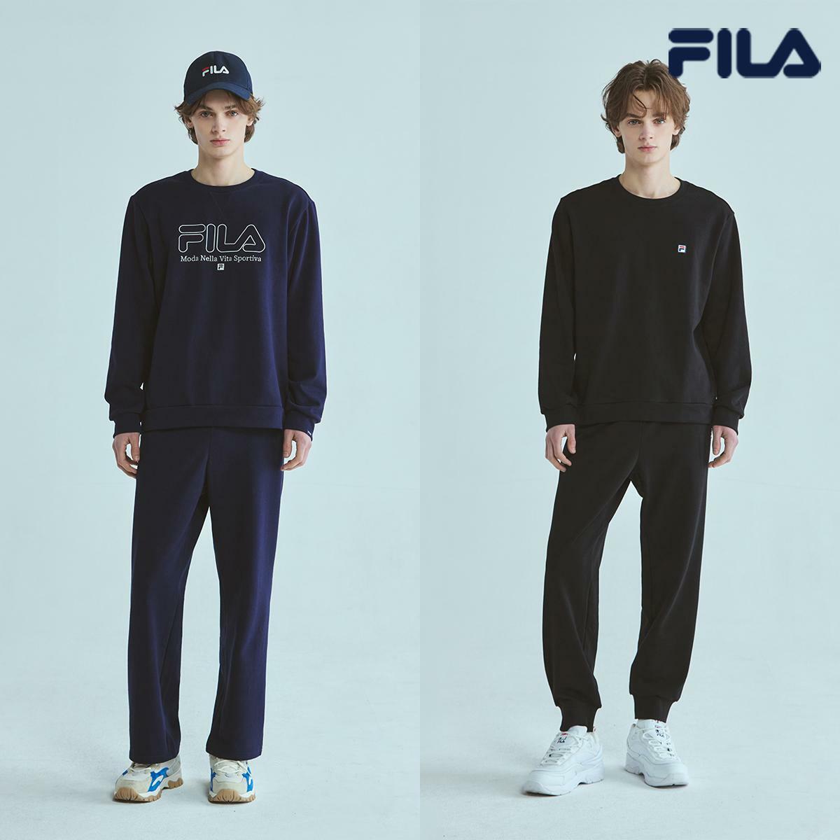 [카드 5%할인]휠라(FILA) 코튼 테리 셋업 2세트(남성)