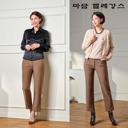 [마담엘레강스] 밍키 보아퍼 본딩팬츠 2종 2
