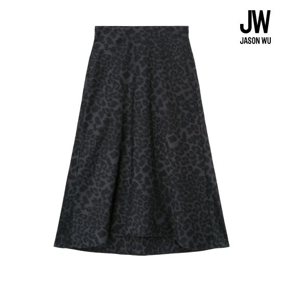 제이슨우 26SS NEW Sena 어시메트릭 레오파드 새틴 스커트 (2 COLORS) [런칭 가격 69,900원] 4