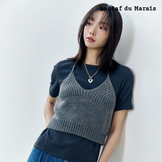 라삐아프 26SS 코튼 라운드넥 리브드 반팔 티셔츠 4종 [런칭 가격 79,900원]