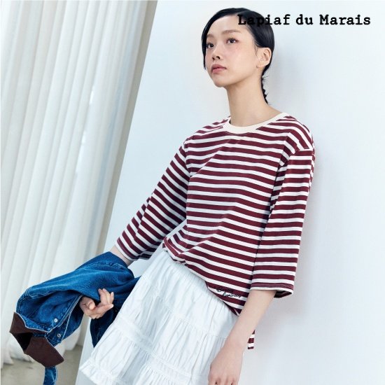 라삐아프 26SS 콤드코튼 스트라이프 티셔츠 3종 [런칭 가격 79,900원] 2