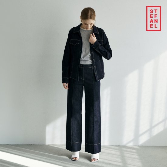 스테파넬 26SS 스티치 데님 팬츠[런칭 가격69,900원]