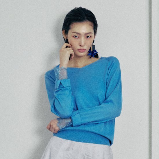 르네크루 실크 레이스 풀오버 3종 3
